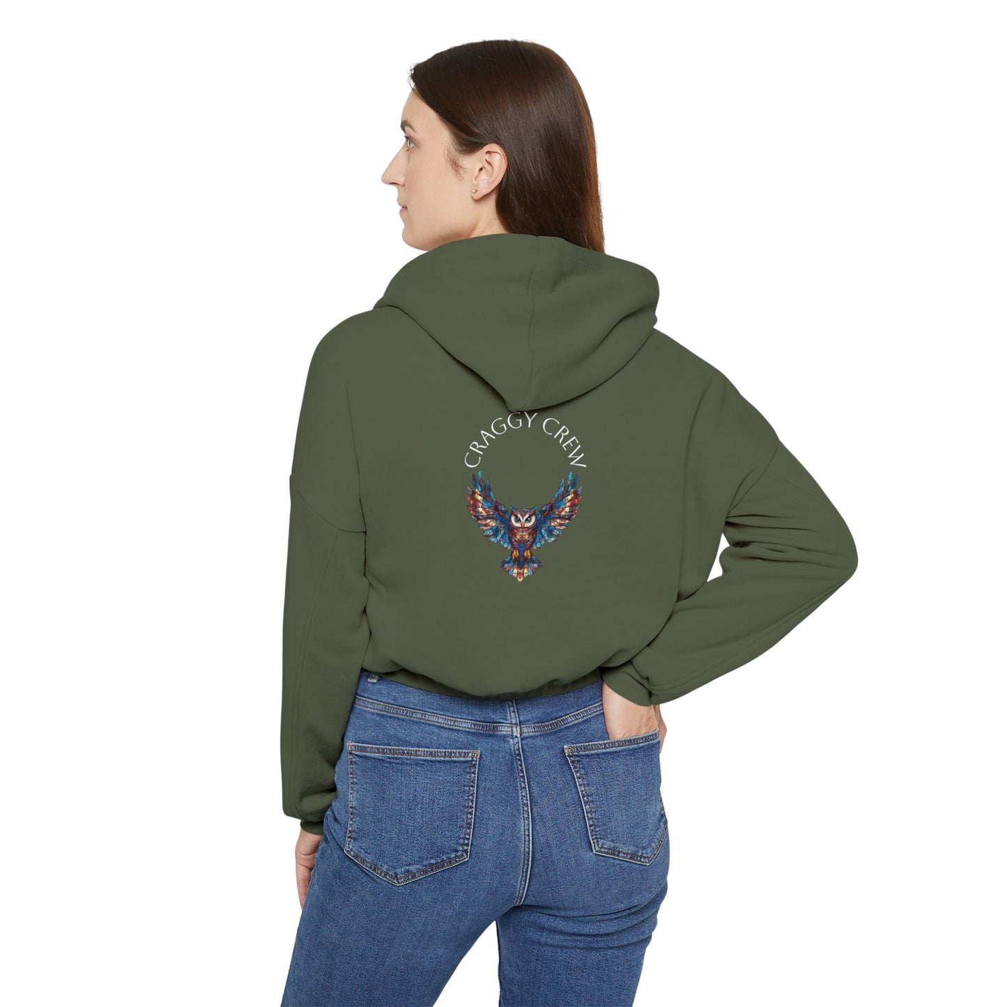 Owl Elevated Women's Cinched Bottom Hoodie - Craggy Crew