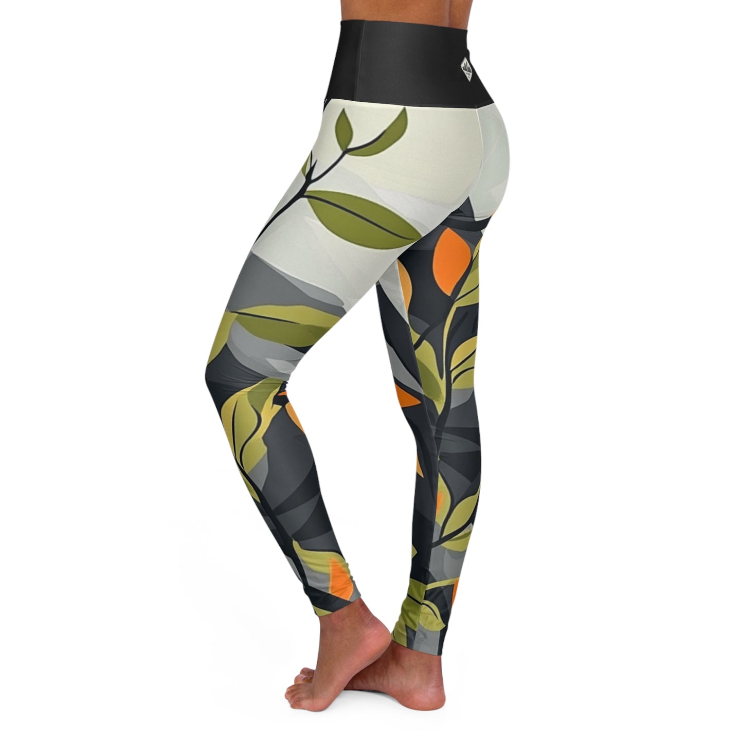 Leafy Leggings High Waisted Yoga Leggings