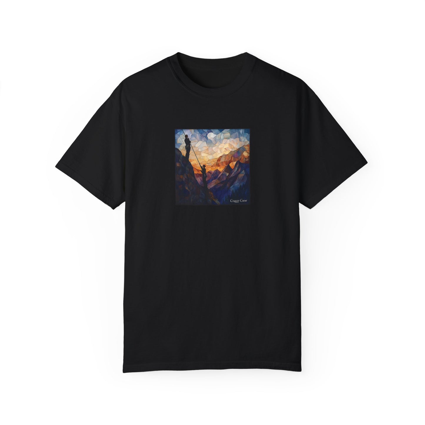 Climbers At Dusk - Stained Glass Series