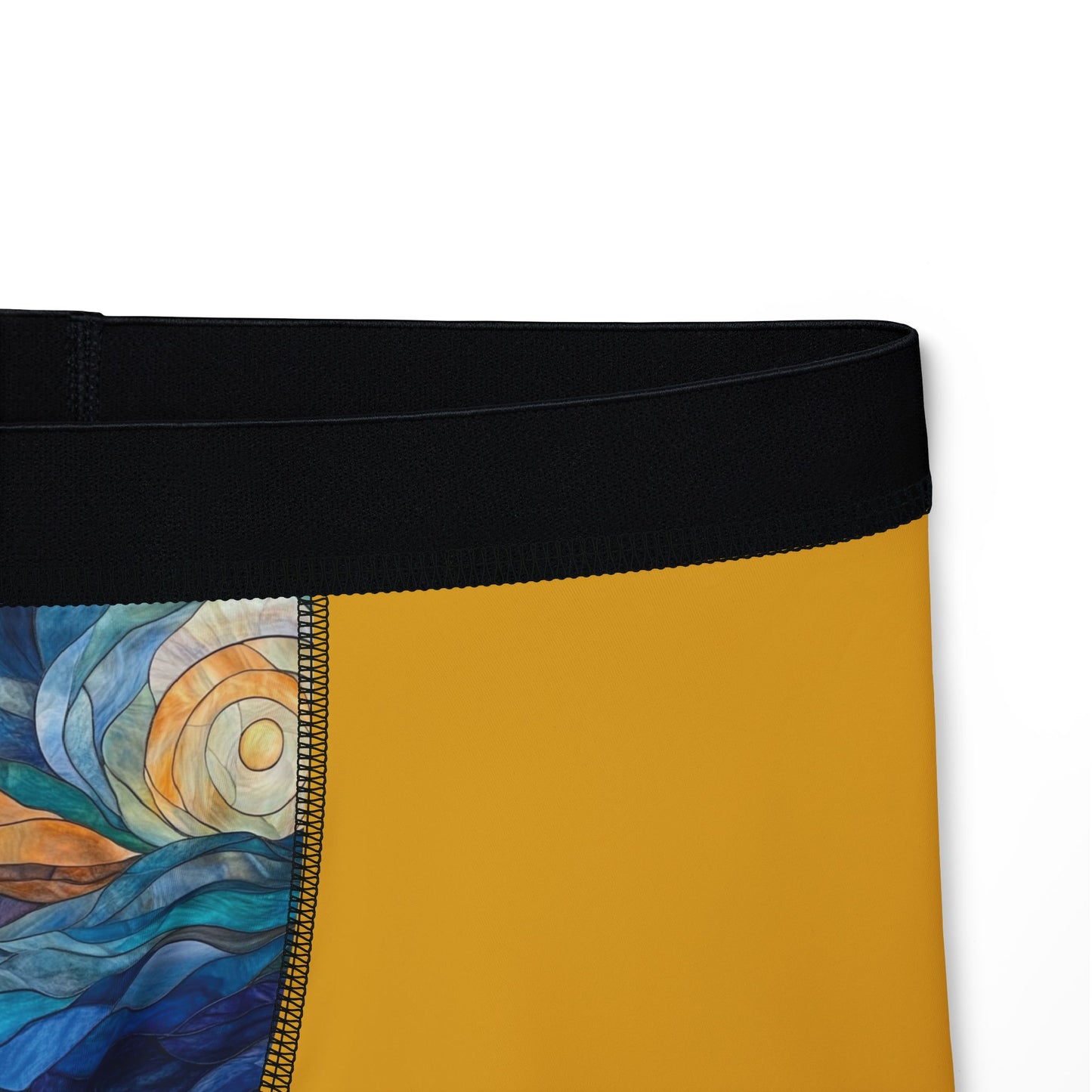 Adventure-Inspired Men's Boxers with Mountain & Art Design