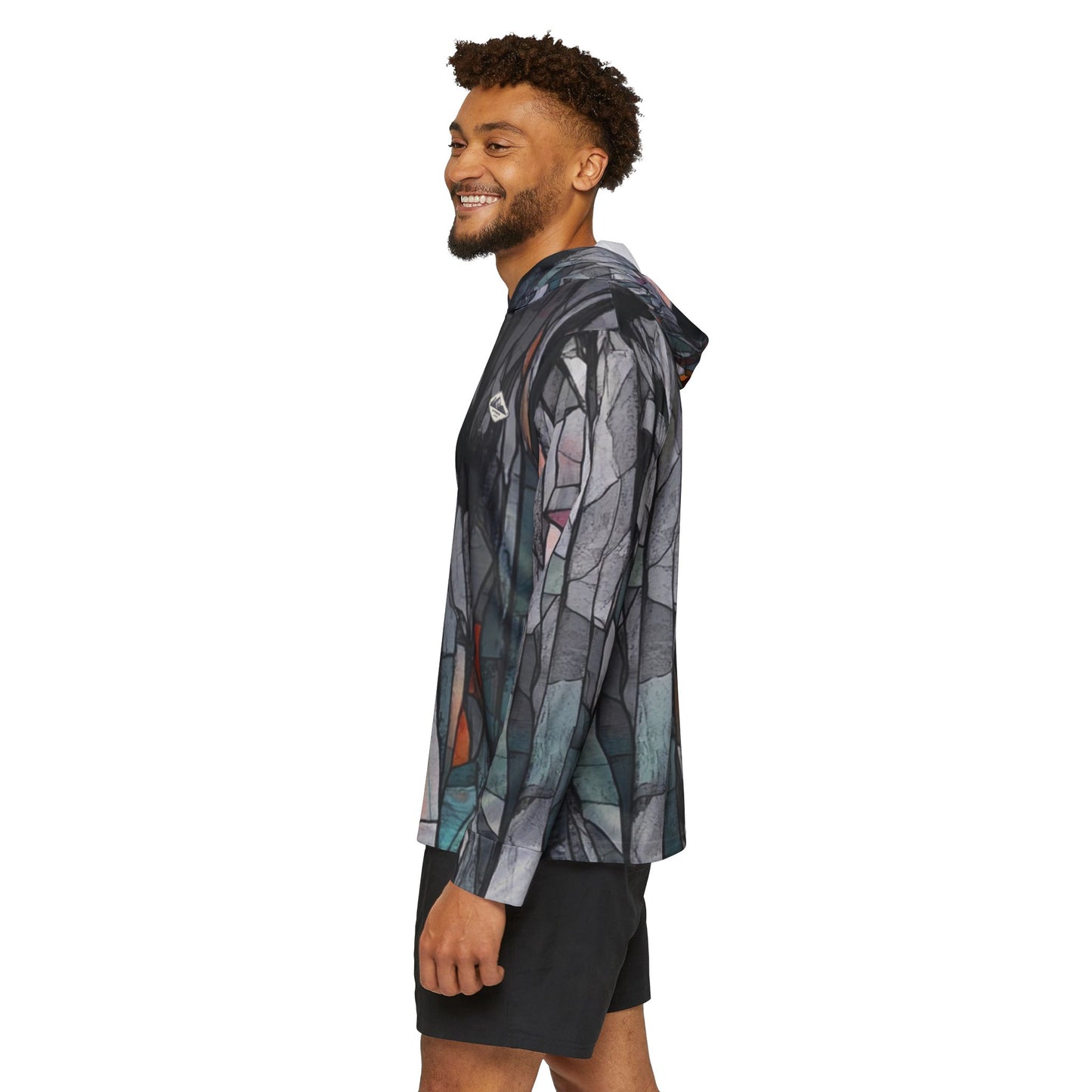 Stained Glass Sports Warmup Hoodie - Unique Athletic Outerwear