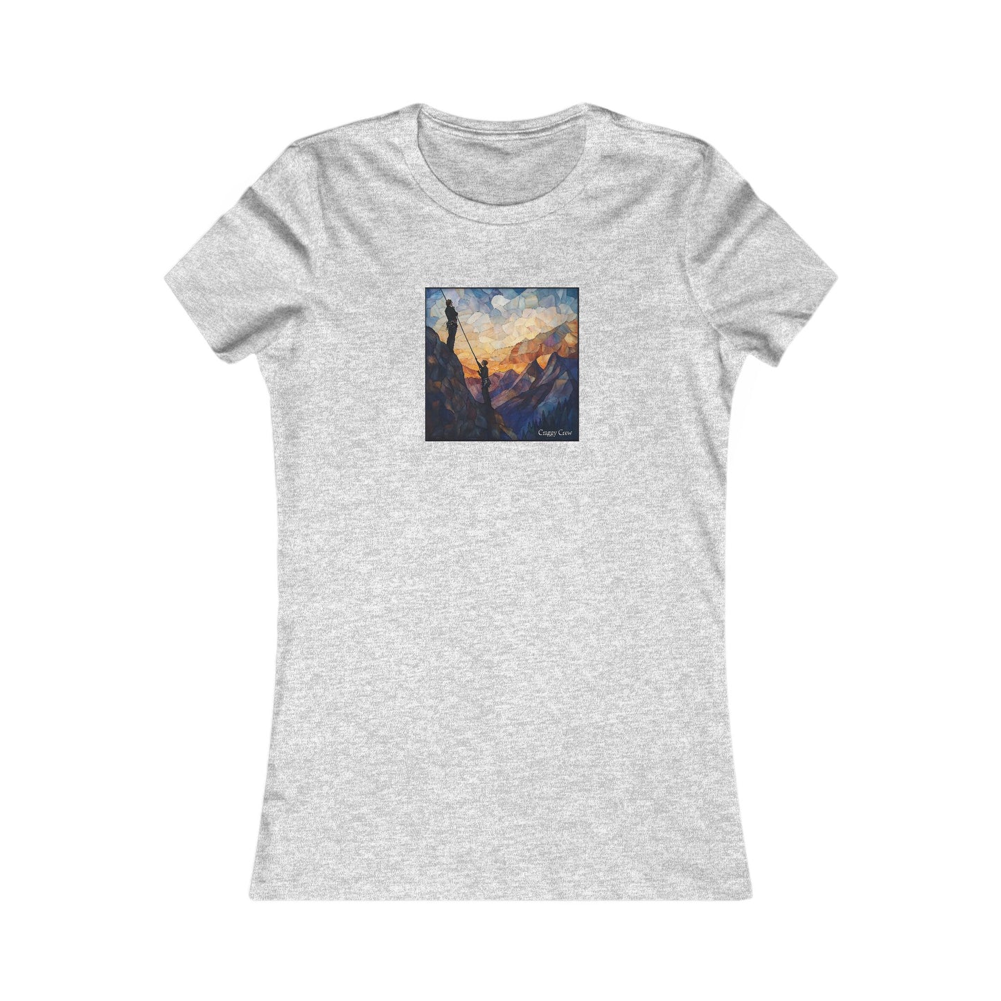 Climbers At Dusk - Stained Glass Series
