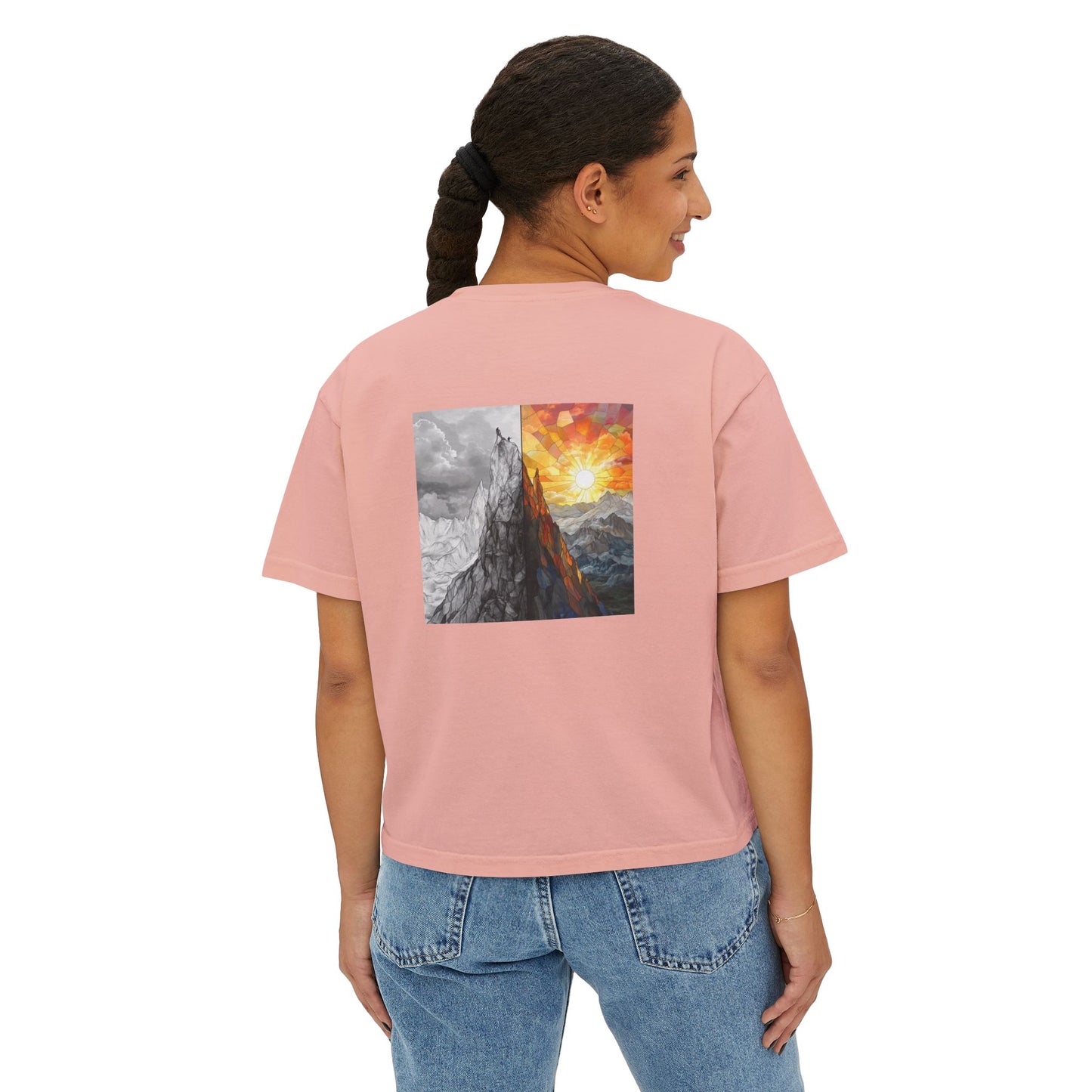 Blazing Sunrise Boxy Tee