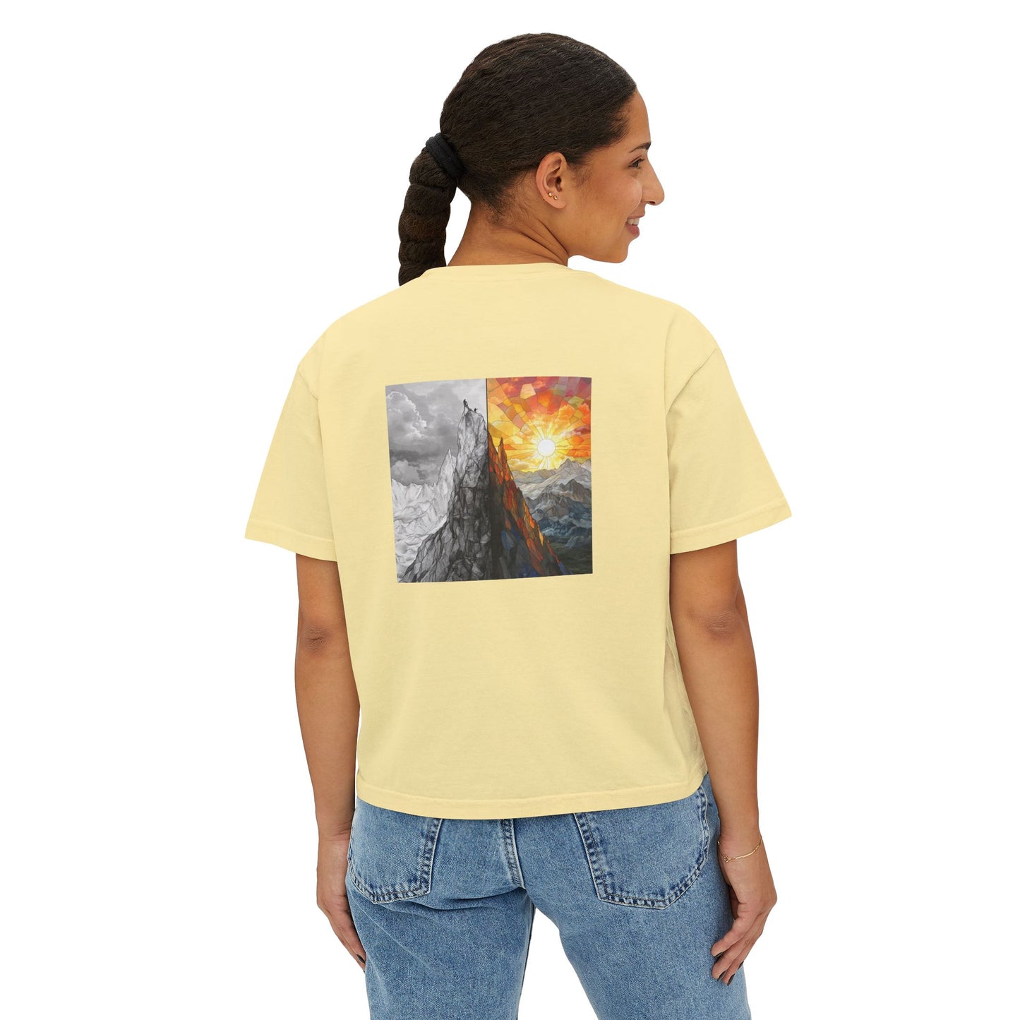Blazing Sunrise Boxy Tee