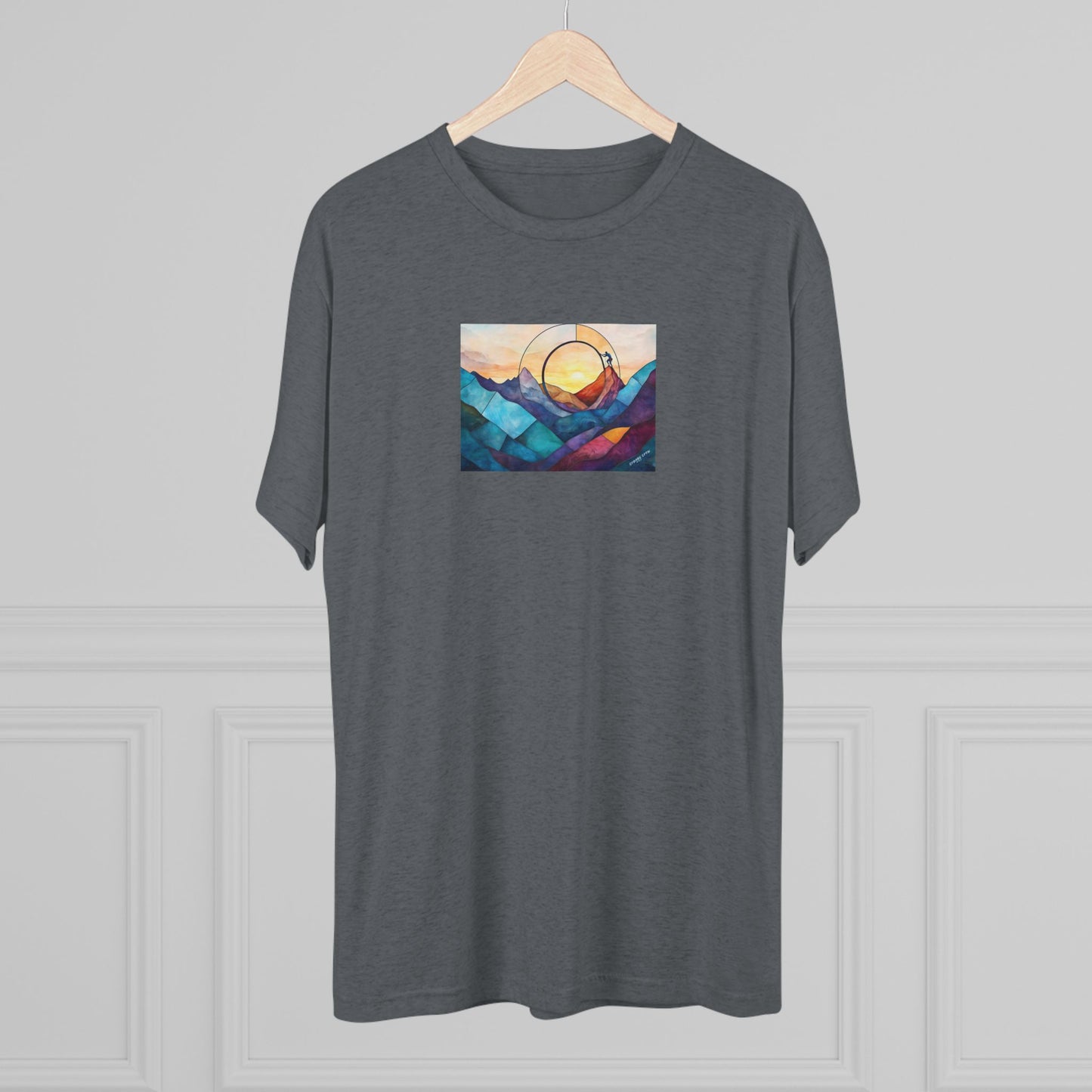 Never Stop Climbing - Unisex Tri-Blend Crew Tee