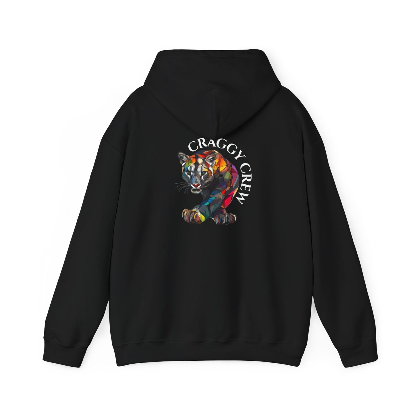 Mountain Lion Logo On Back - Hooded Sweatshirt