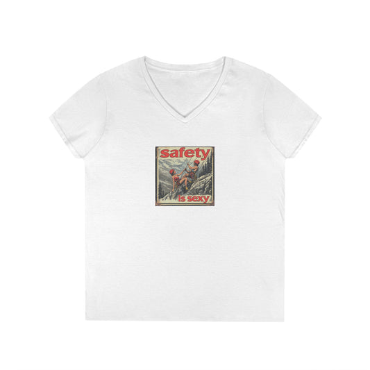 Helmets Make Me Swoon - V-Neck T-Shirt