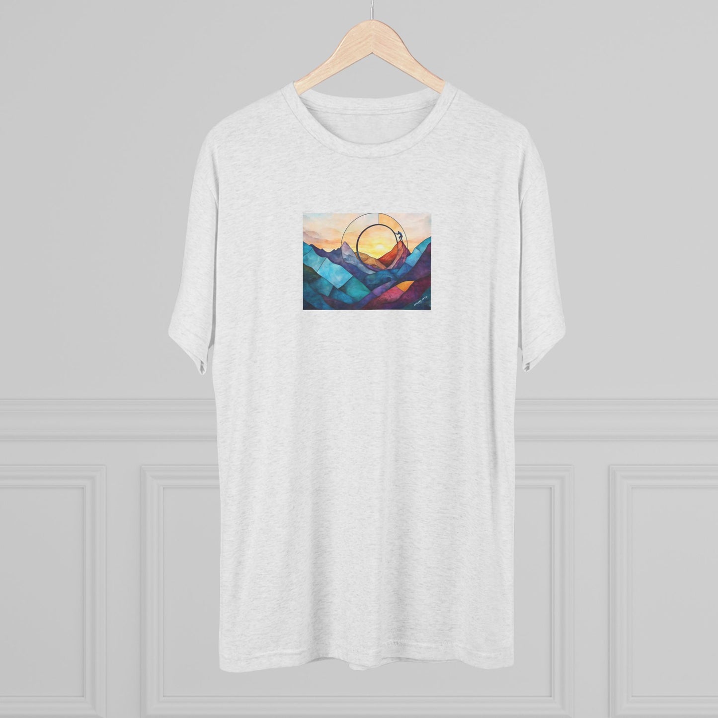 Never Stop Climbing - Unisex Tri-Blend Crew Tee
