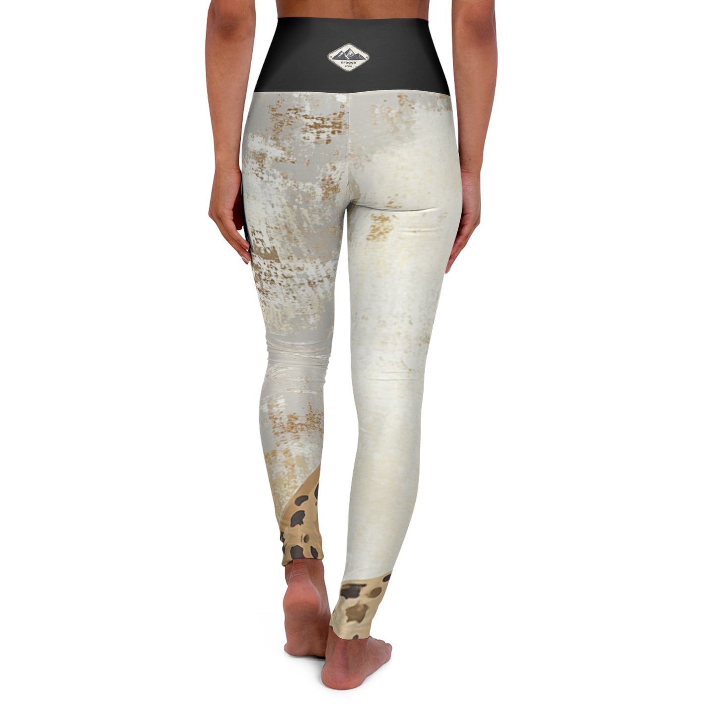 Crouching Cheetah High Waisted Yoga Leggings
