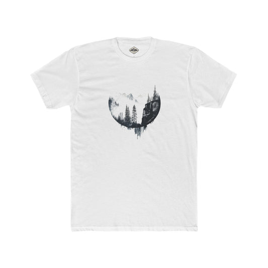Crags In The Mist Cotton Crew Tee