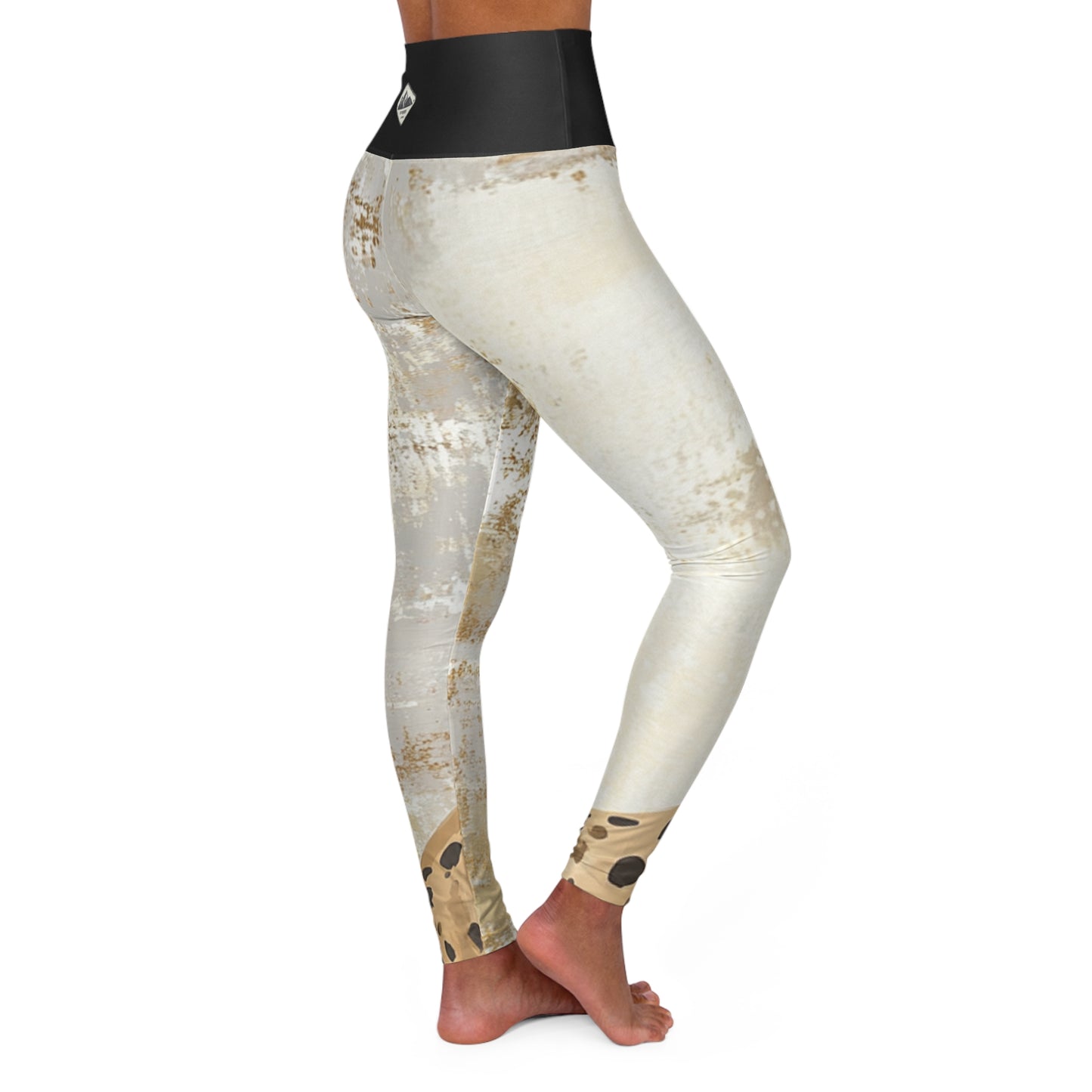 Crouching Cheetah High Waisted Yoga Leggings