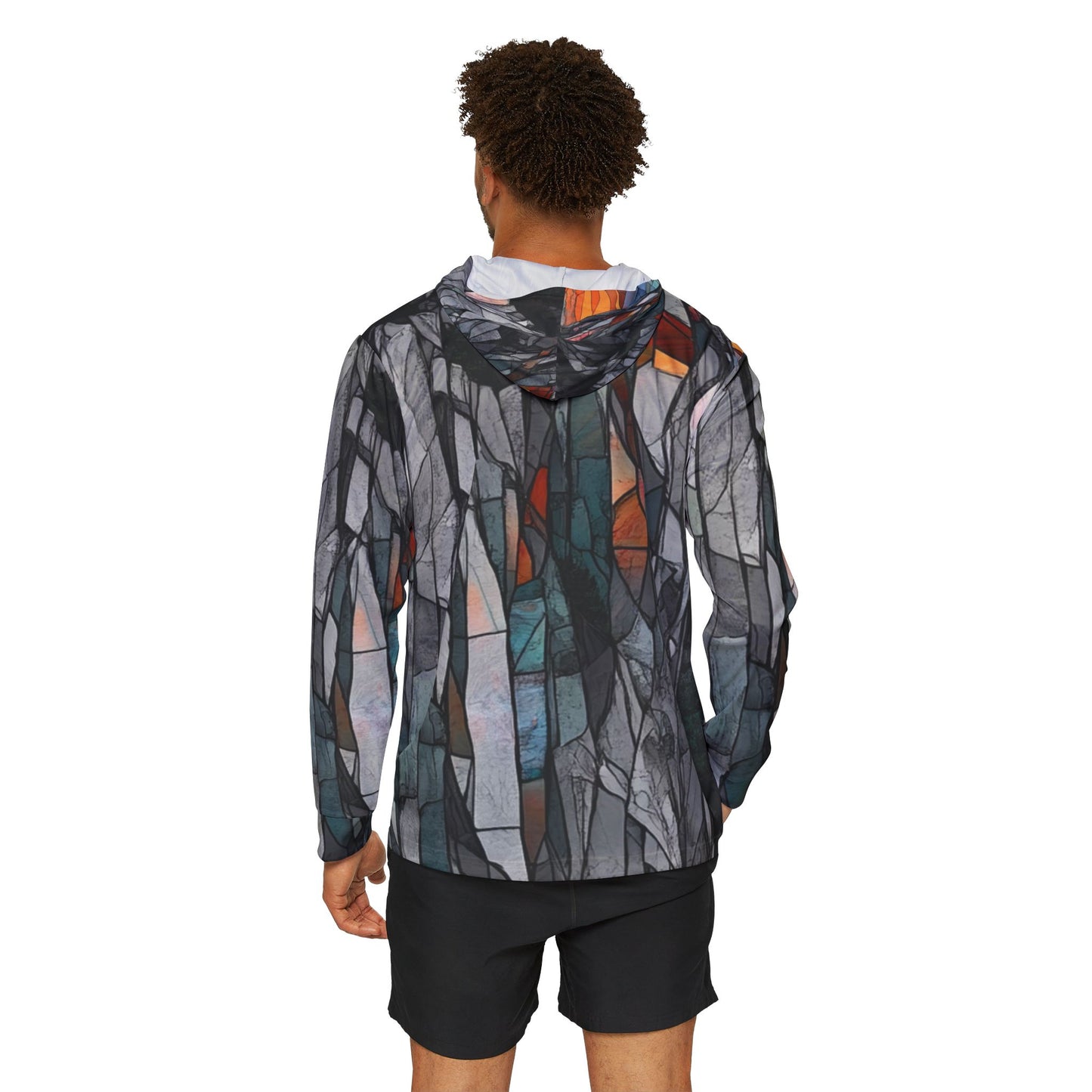 Stained Glass Sports Warmup Hoodie - Unique Athletic Outerwear