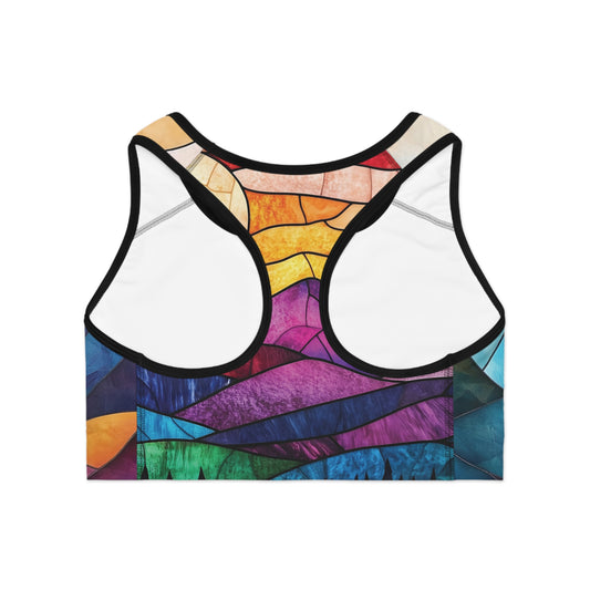 Craggy Crew Stained Glass Sports Bra