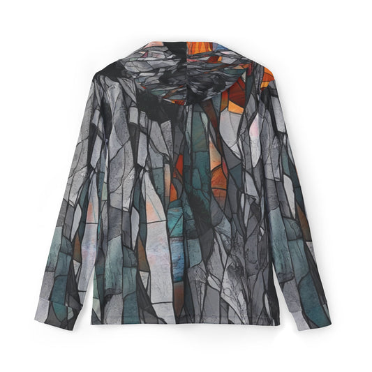Stained Glass Sports Warmup Hoodie - Unique Athletic Outerwear