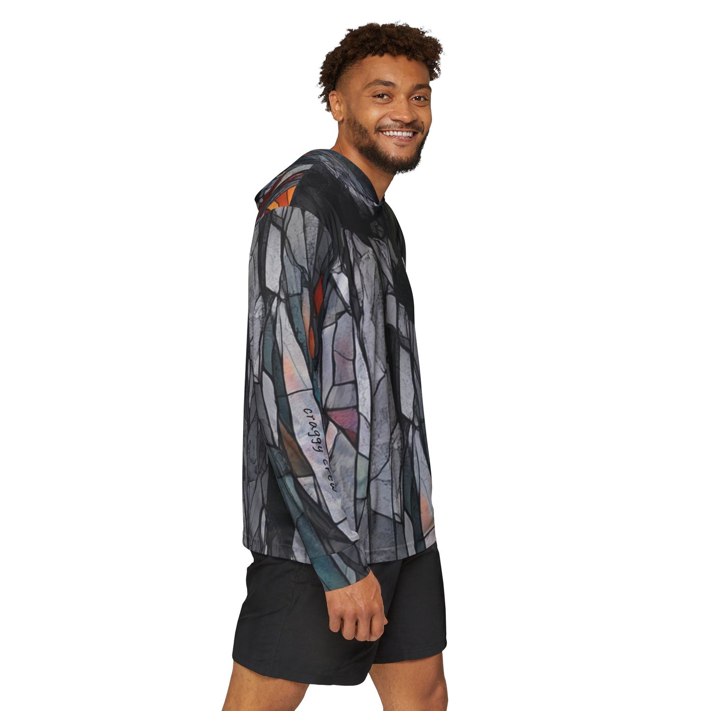 Stained Glass Sports Warmup Hoodie - Unique Athletic Outerwear