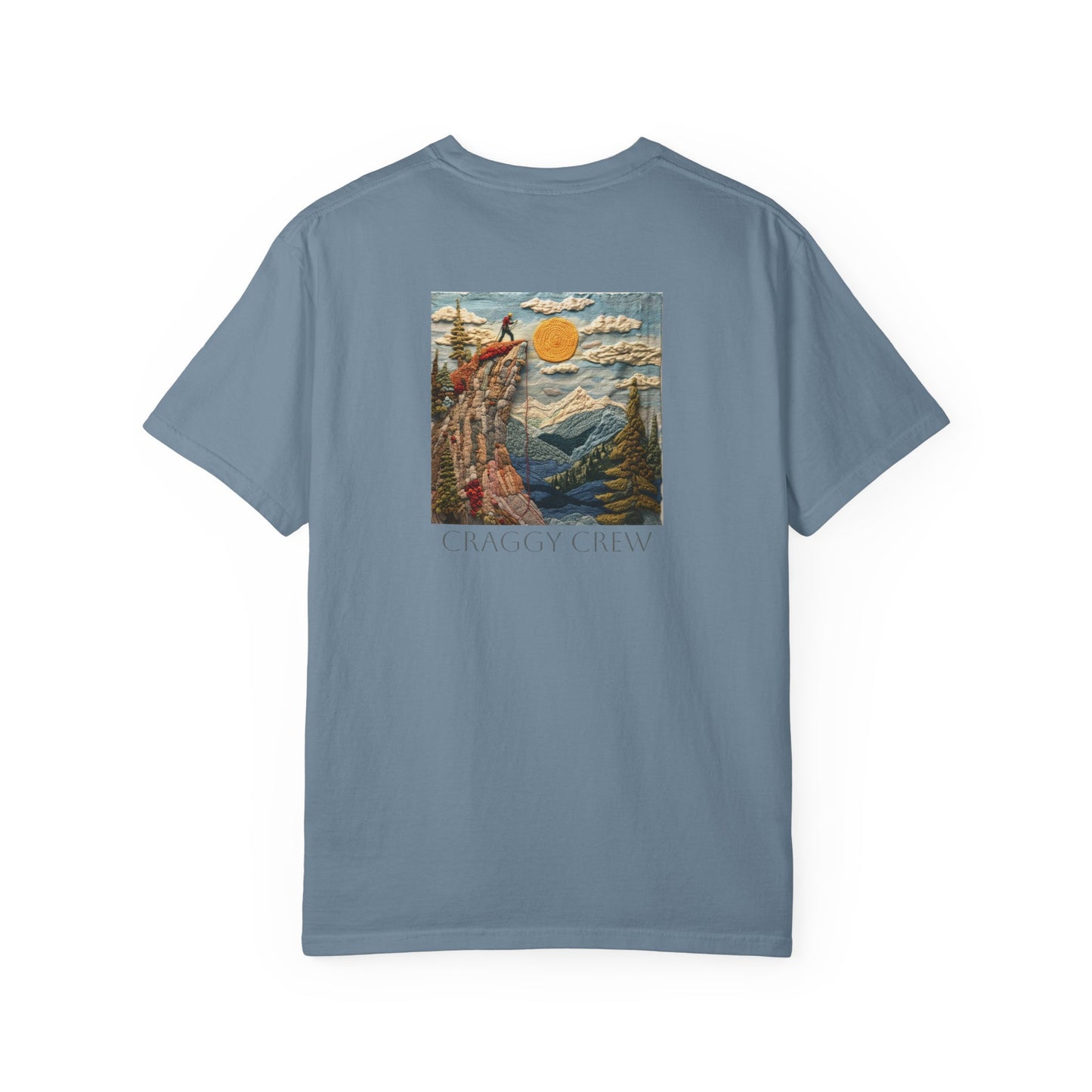 Cliff Top - Hand Knitted-Style T-Shirt