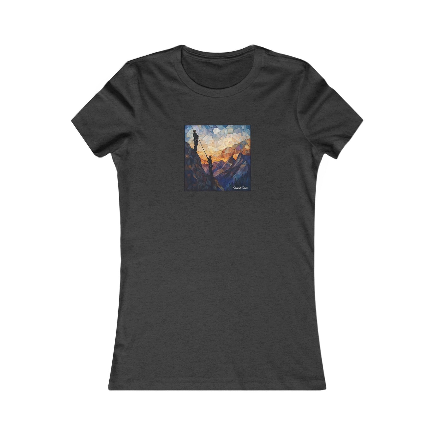 Climbers At Dusk - Stained Glass Series