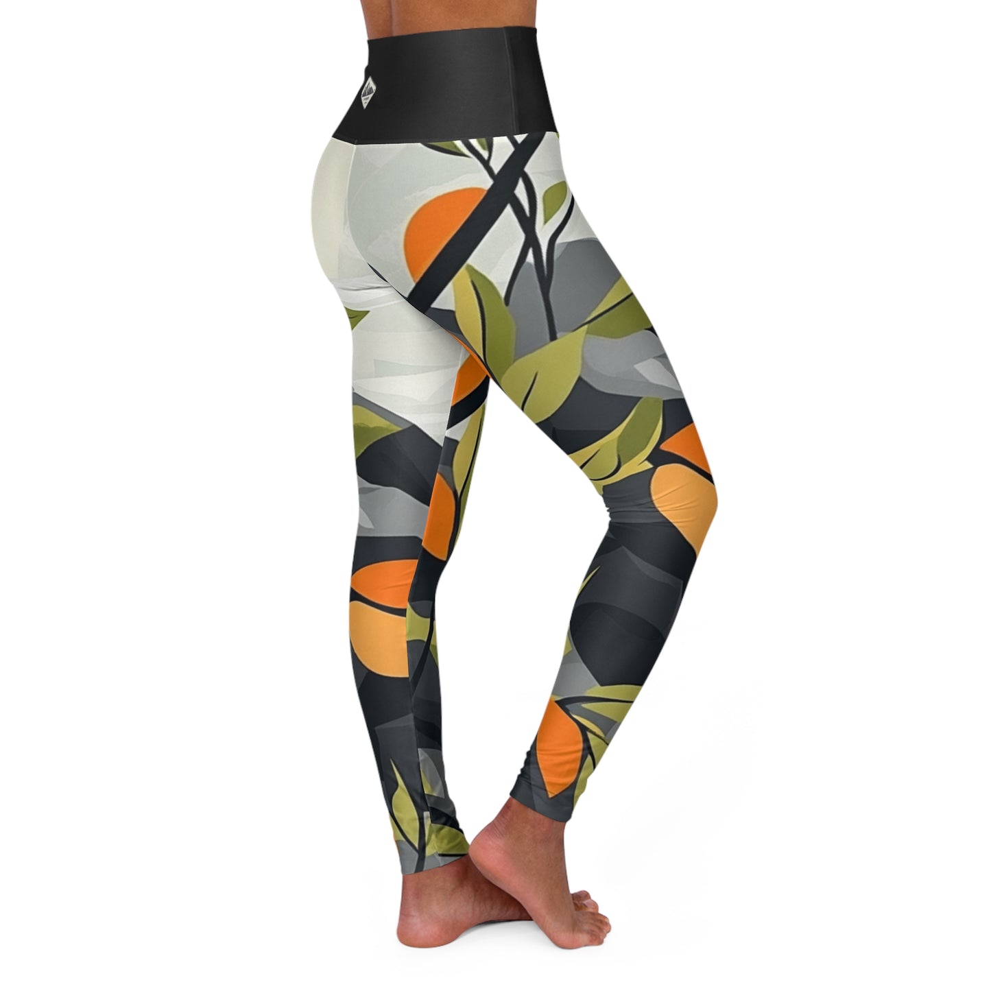 Leafy Leggings High Waisted Yoga Leggings