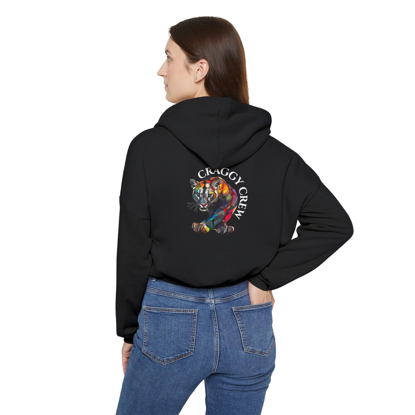 Lion Logo Women's Cinched Bottom Hoodie - Craggy Crew