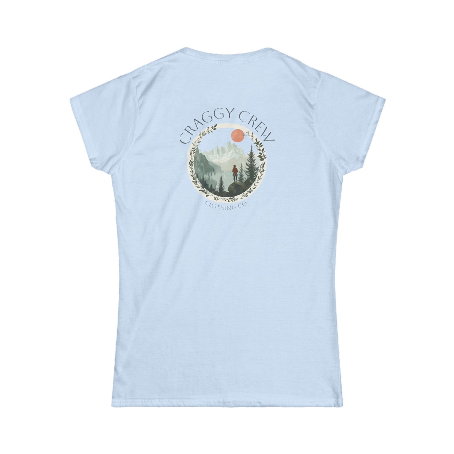 Leaf Ring Women's Softstyle Tee (Image On Back)
