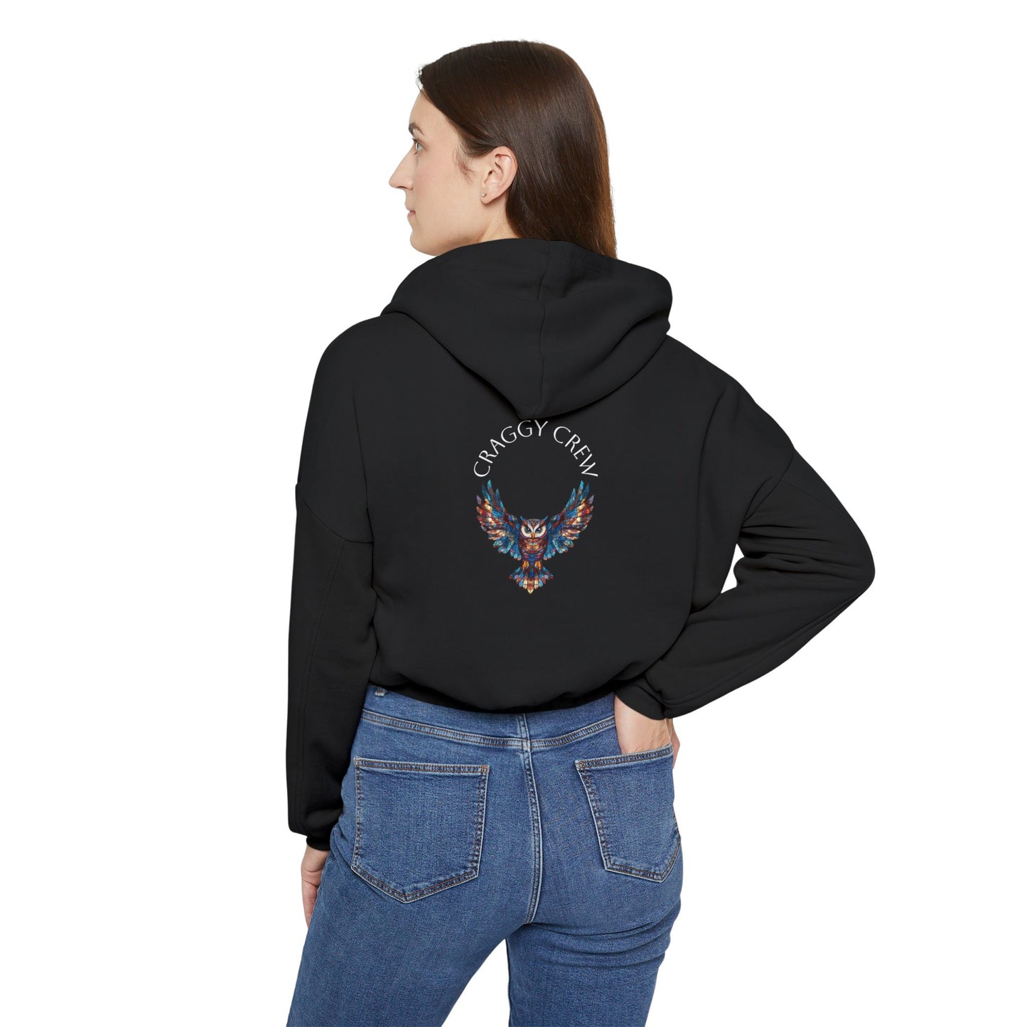 Owl Elevated Women's Cinched Bottom Hoodie - Craggy Crew