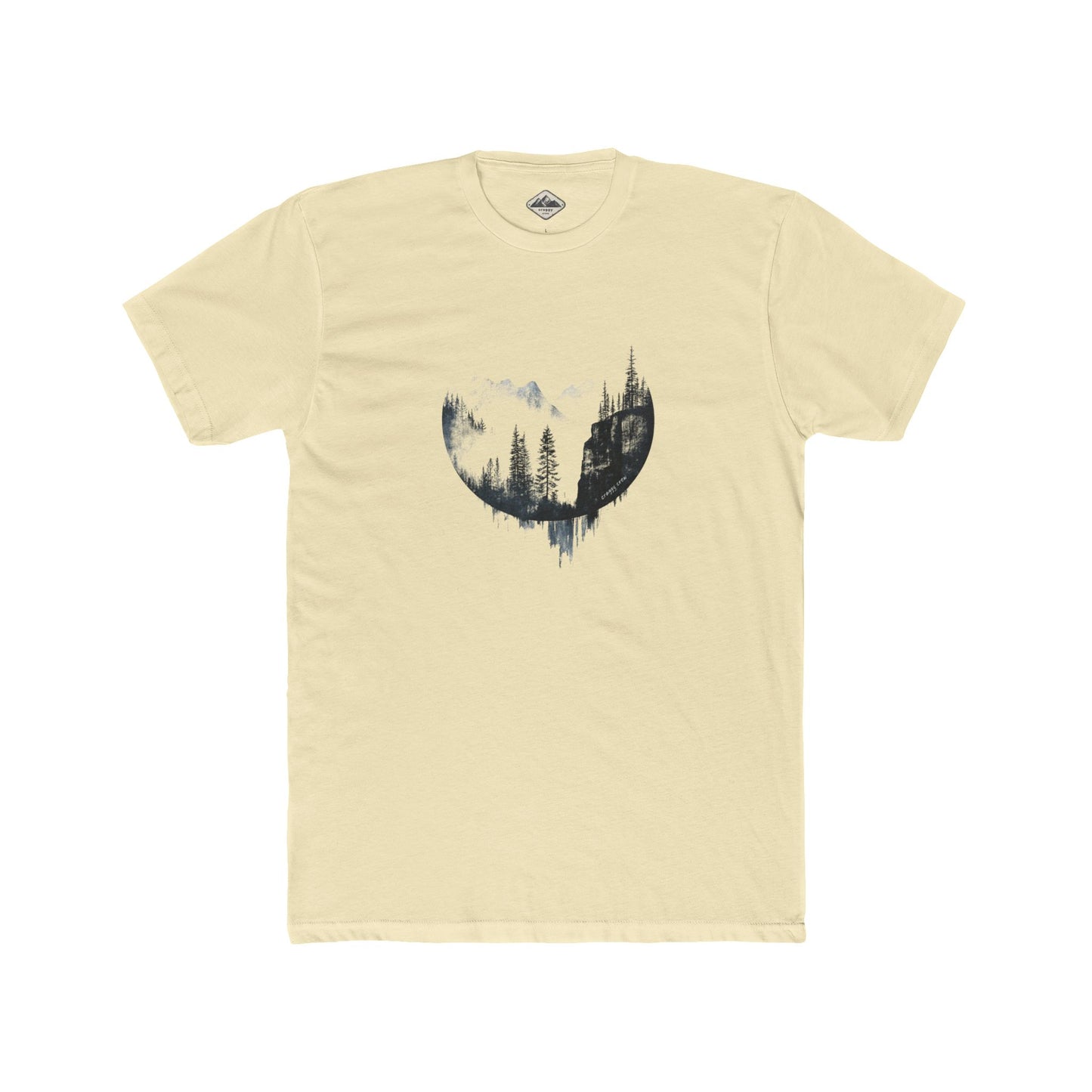 Crags In The Mist Cotton Crew Tee
