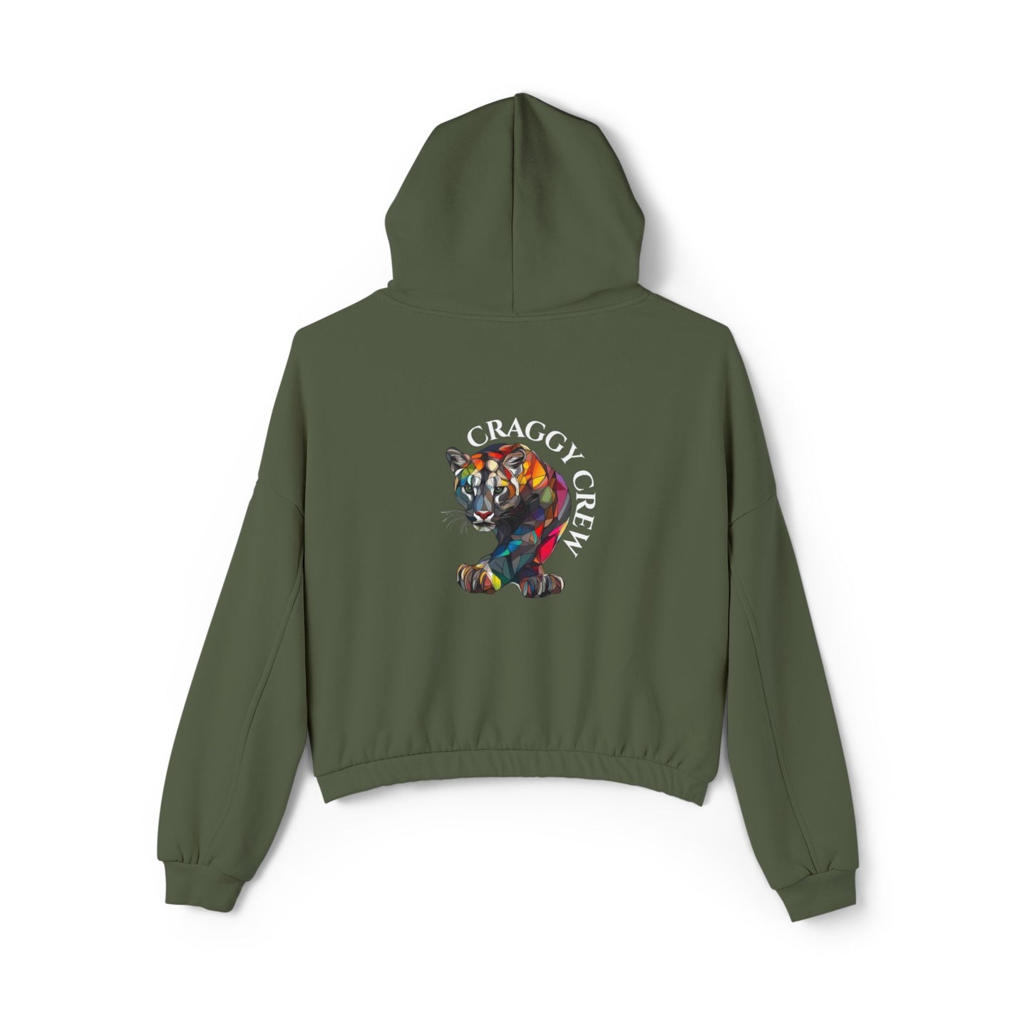 Lion Logo Women's Cinched Bottom Hoodie - Craggy Crew