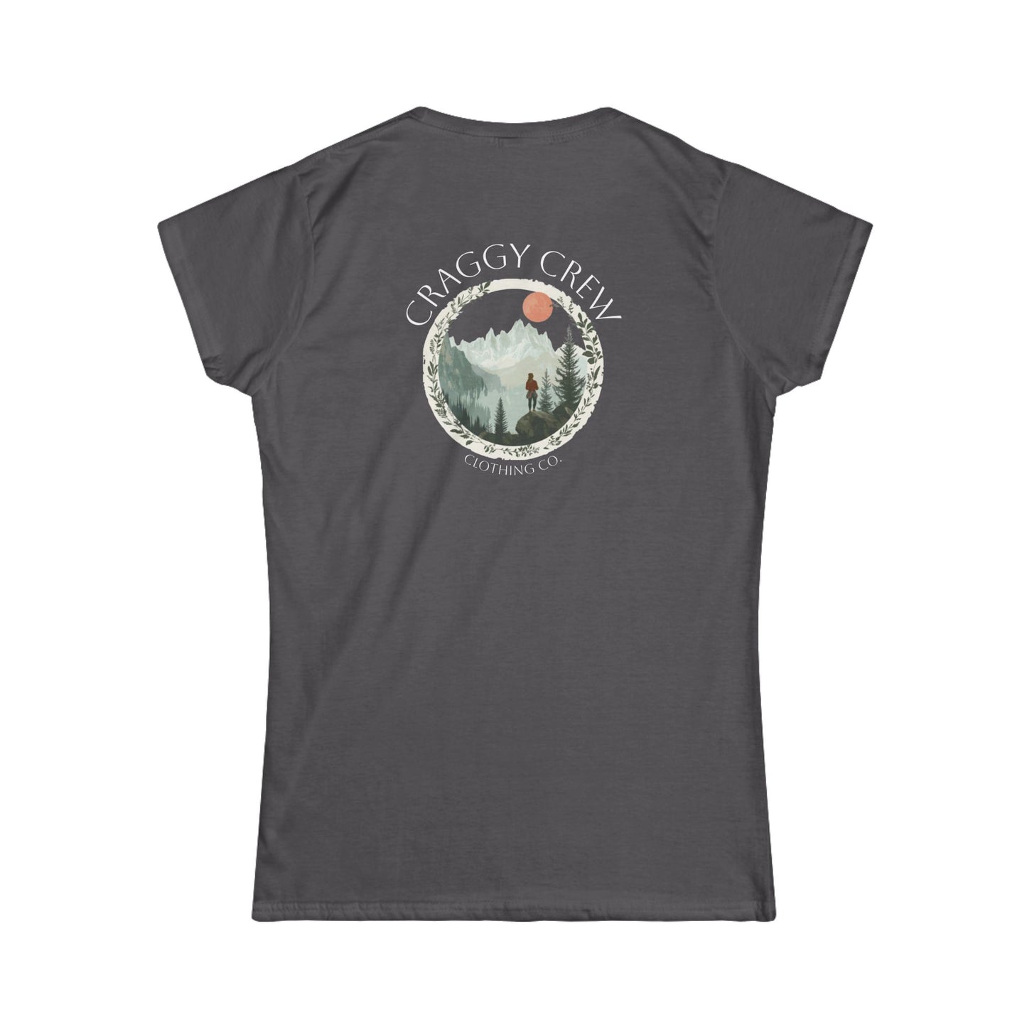 Leaf Ring Women's Softstyle Tee (Image On Back)
