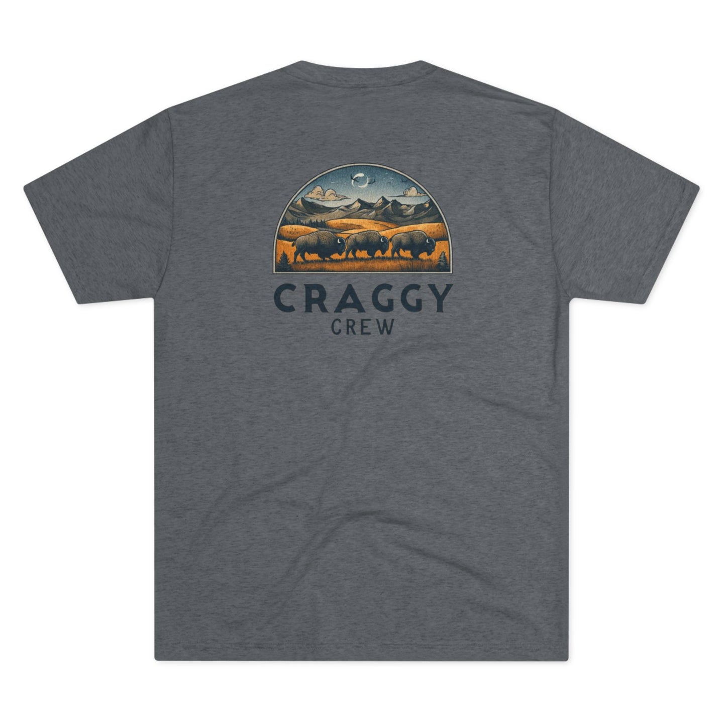 Buff Bison Tee (image on back)