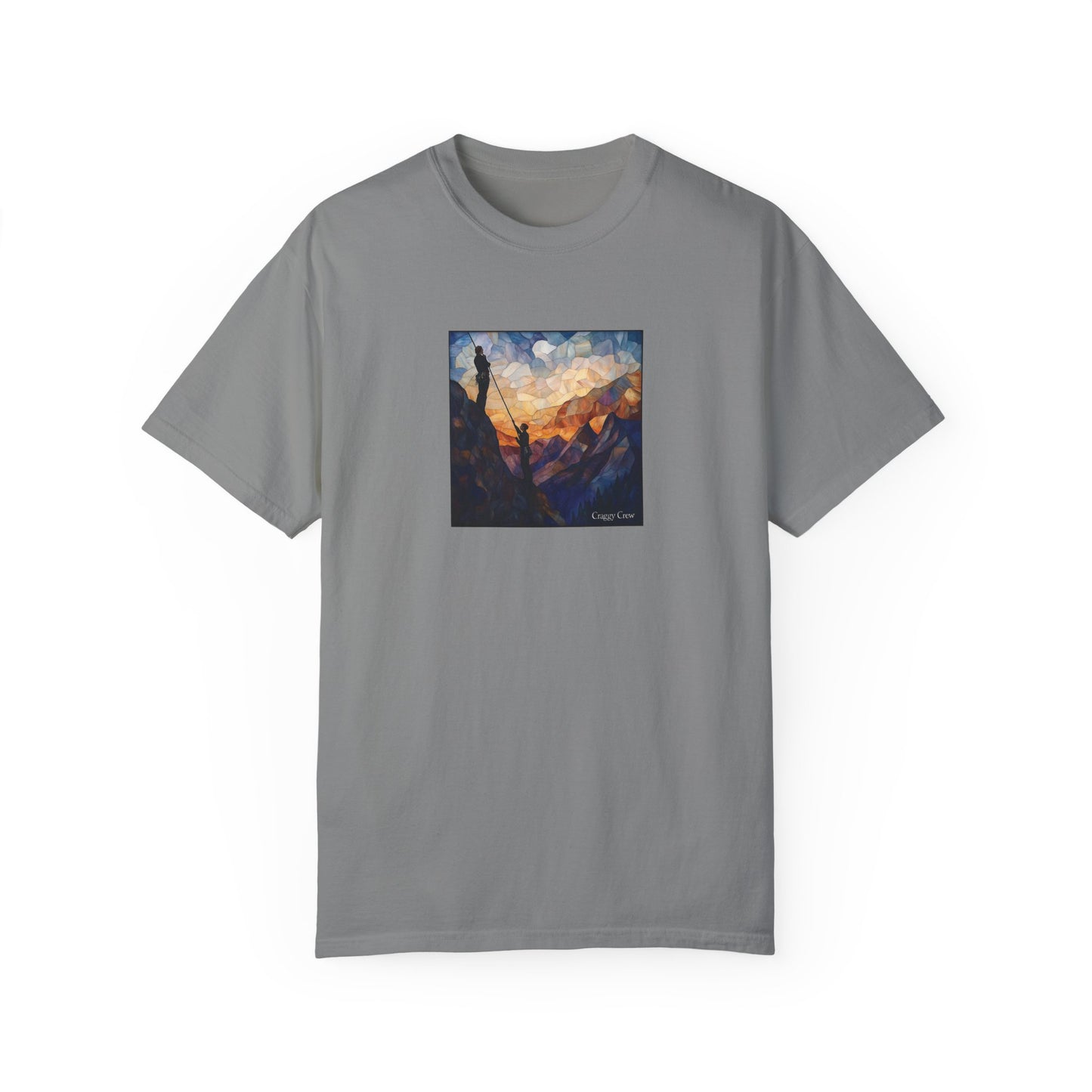 Climbers At Dusk - Stained Glass Series