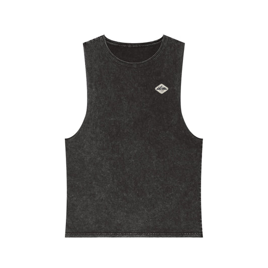 Climbers At Dusk - Unisex Stonewash Tank Top