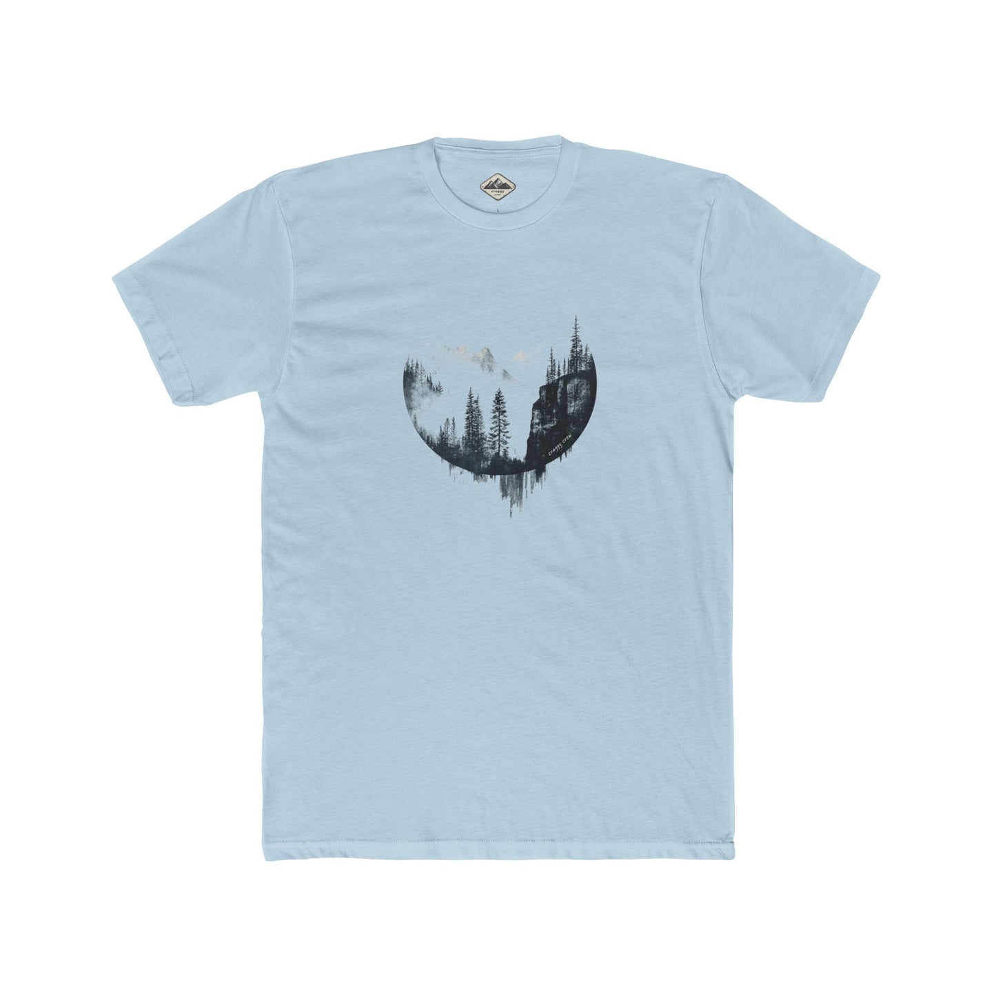 Crags In The Mist Cotton Crew Tee
