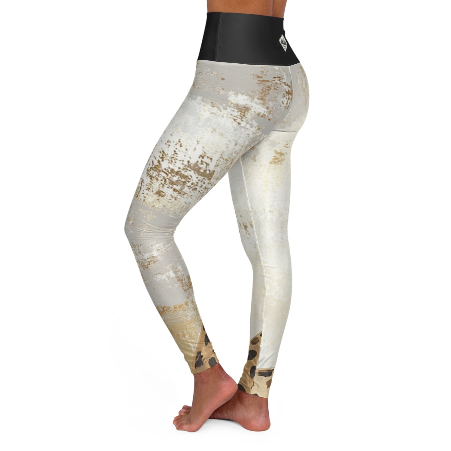Crouching Cheetah High Waisted Yoga Leggings