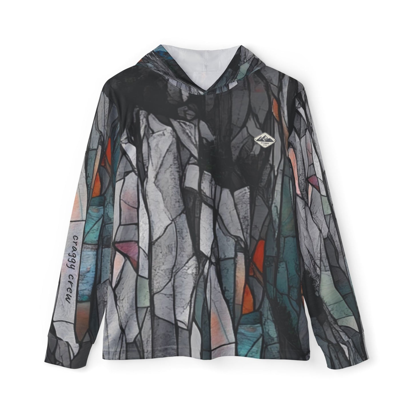 Stained Glass Sports Warmup Hoodie - Unique Athletic Outerwear
