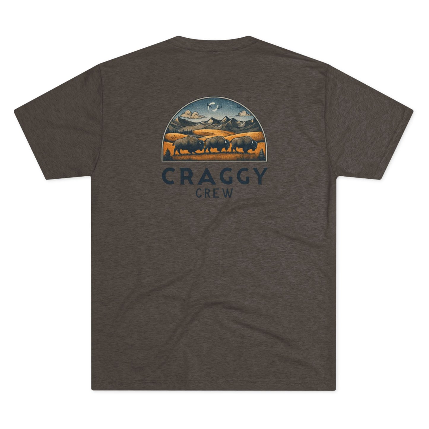 Buff Bison Tee (image on back)