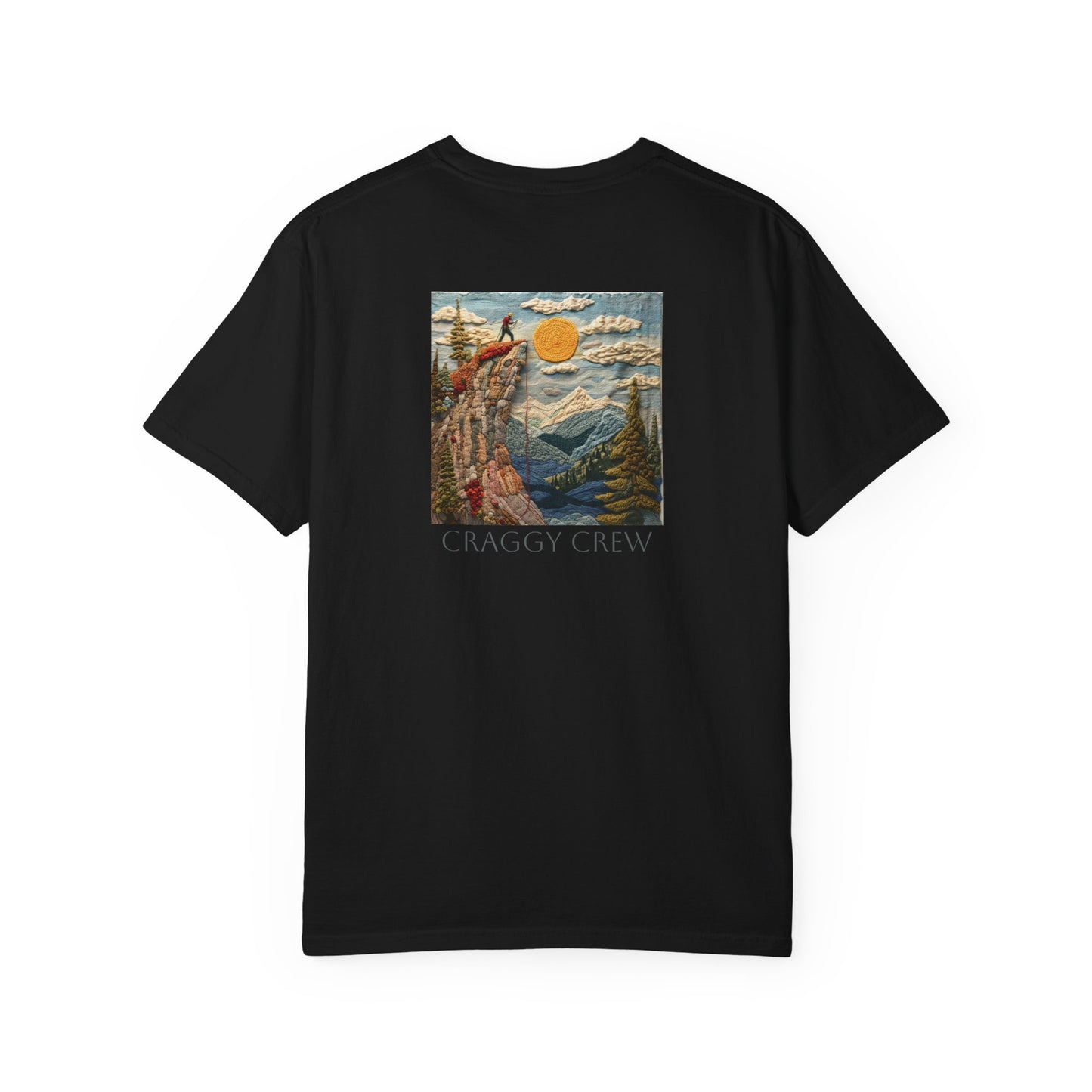 Cliff Top - Hand Knitted-Style T-Shirt