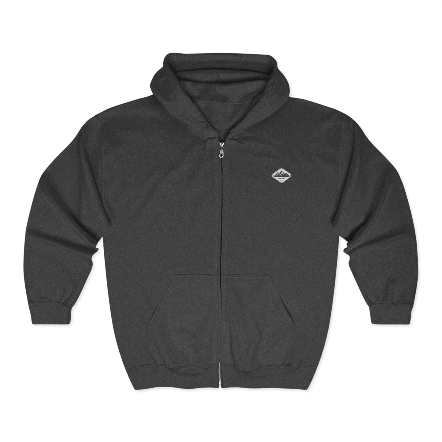 Raven On A Crag Unisex Zip Hoodie