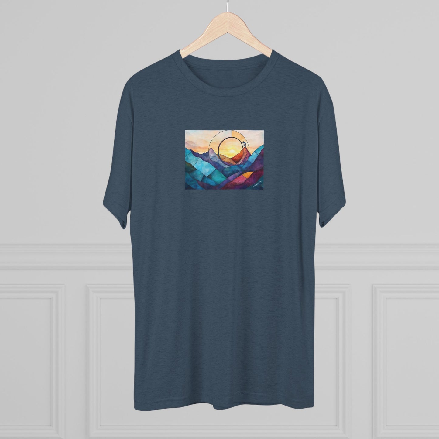 Never Stop Climbing - Unisex Tri-Blend Crew Tee