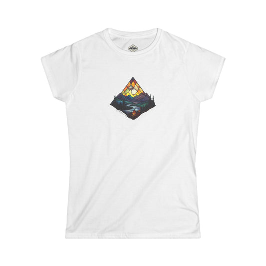 Woman In The Woods - Stained Glass Series