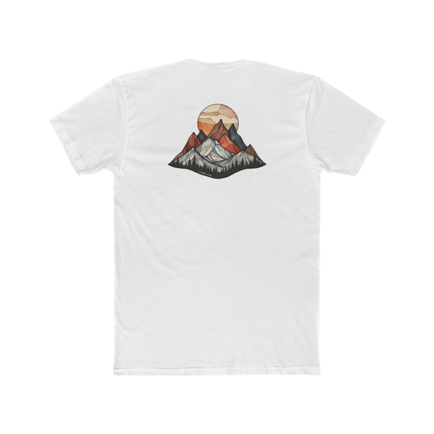 Mountain Sunset Unisex Cotton Crew Tee