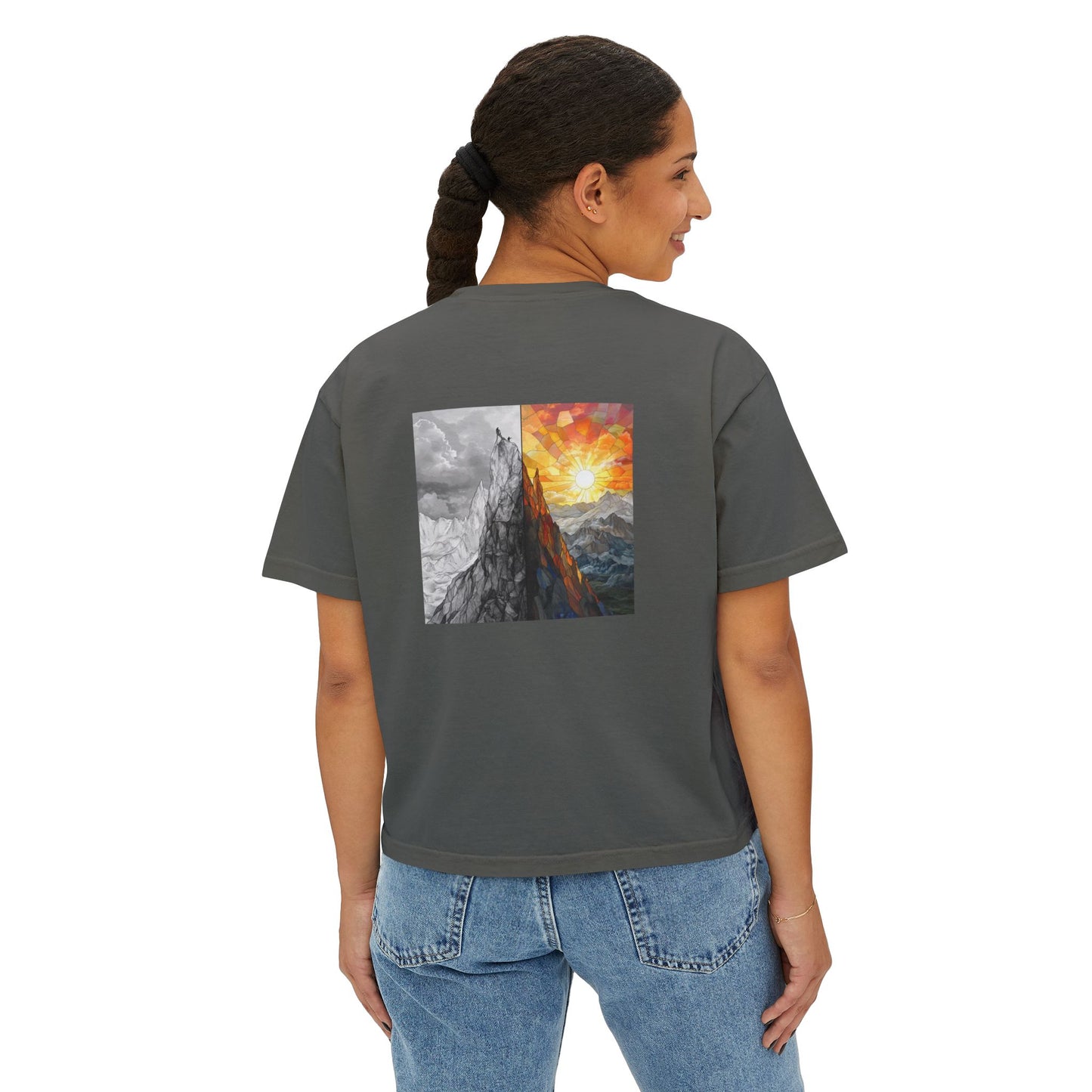 Blazing Sunrise Boxy Tee