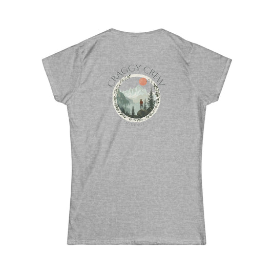 Leaf Ring Women's Softstyle Tee (Image On Back)