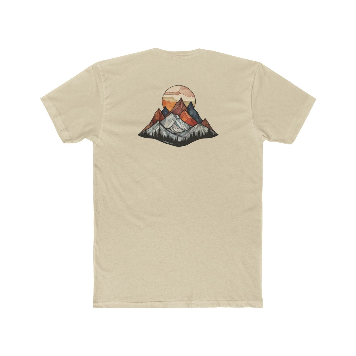 Mountain Sunset Unisex Cotton Crew Tee