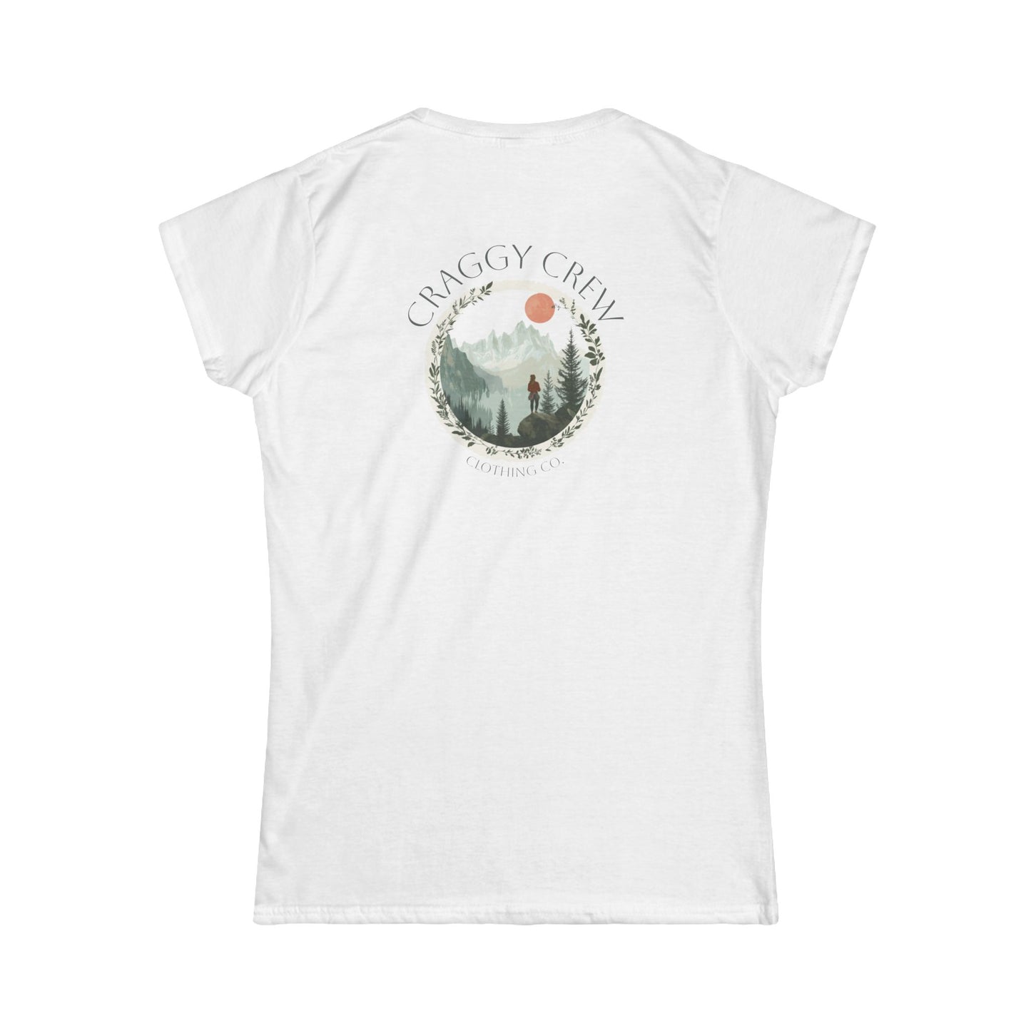 Leaf Ring Women's Softstyle Tee (Image On Back)