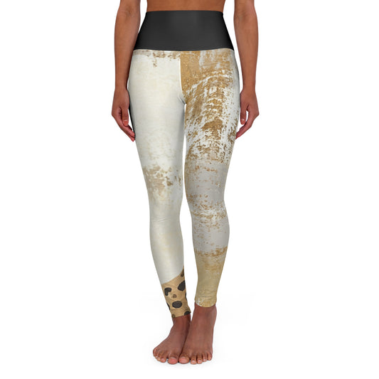 Crouching Cheetah High Waisted Yoga Leggings