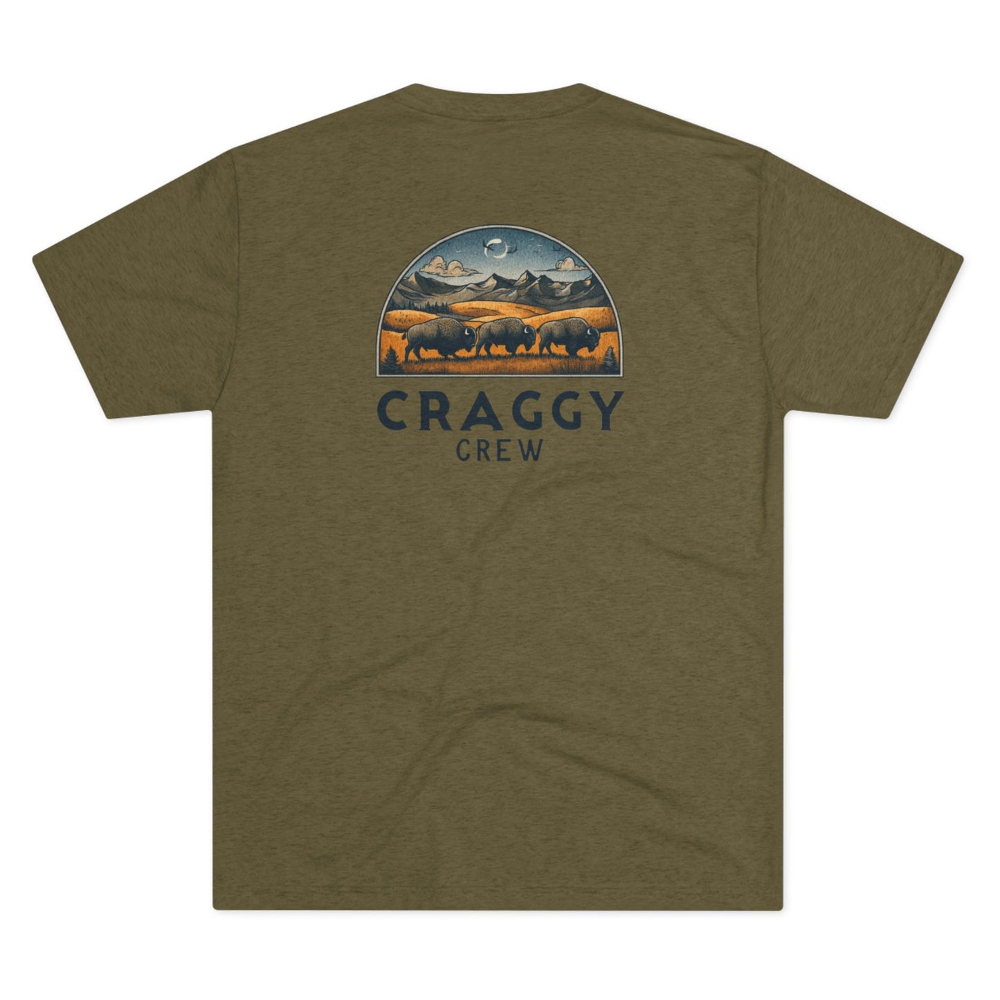 Buff Bison Tee (image on back)