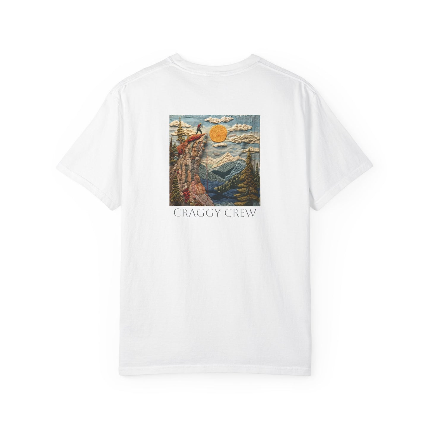 Cliff Top - Hand Knitted-Style T-Shirt