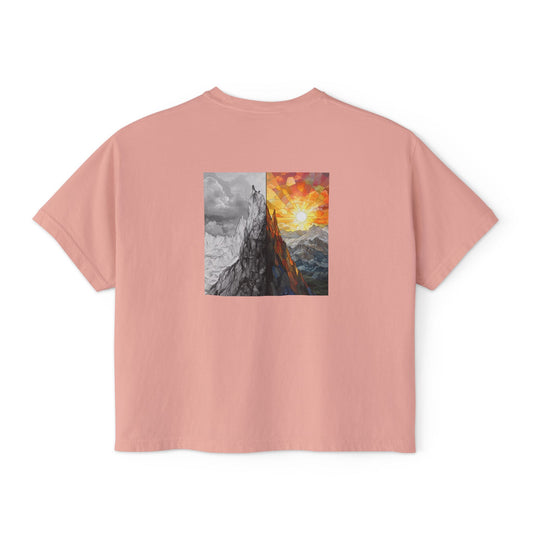 Blazing Sunrise Boxy Tee