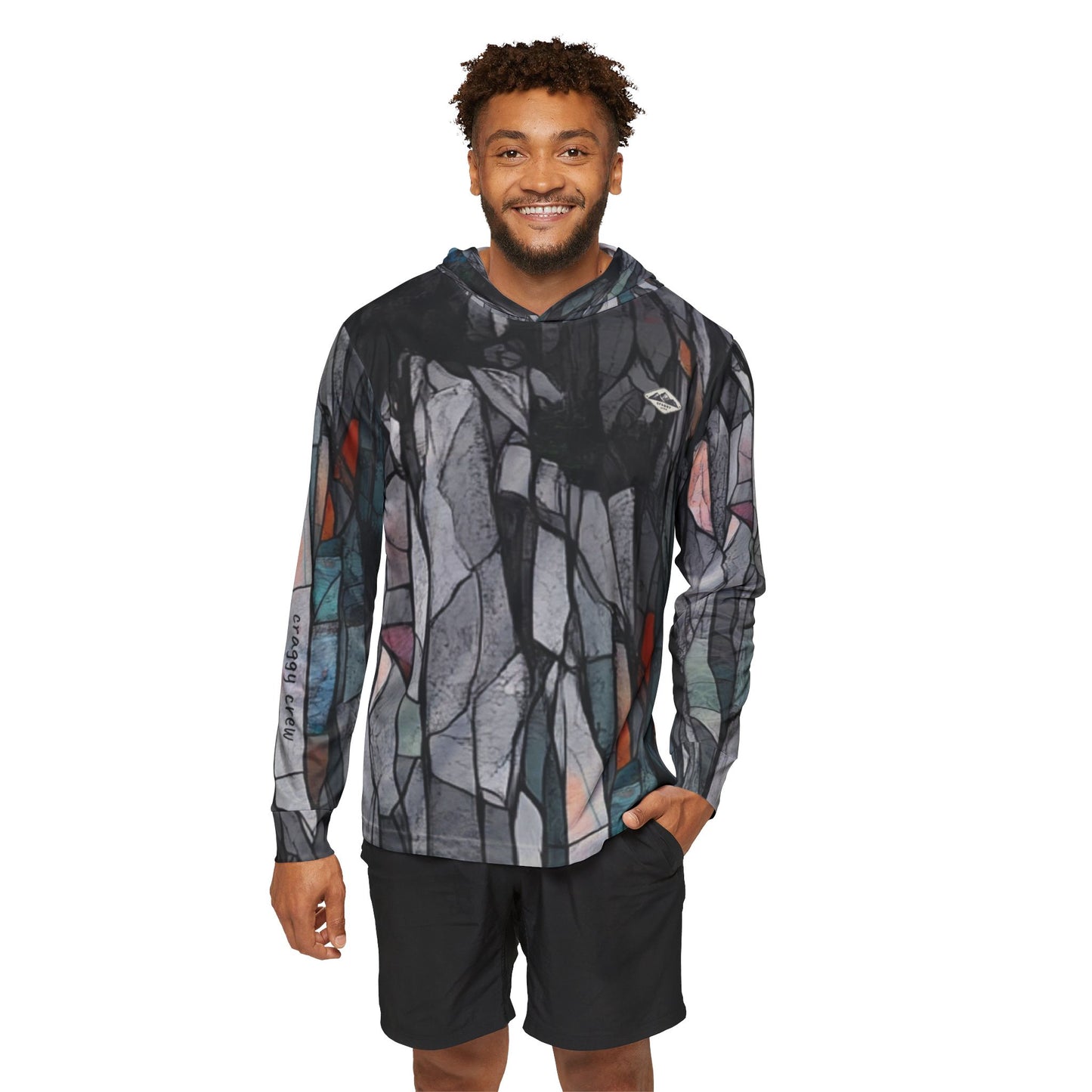 Stained Glass Sports Warmup Hoodie - Unique Athletic Outerwear