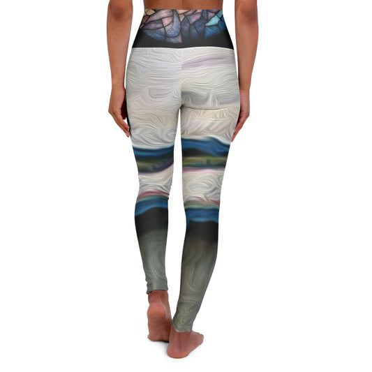 Art By Rach High Waisted Leggings - Stained Glass Series